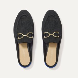 The Double Bit Loafer Mule - Black