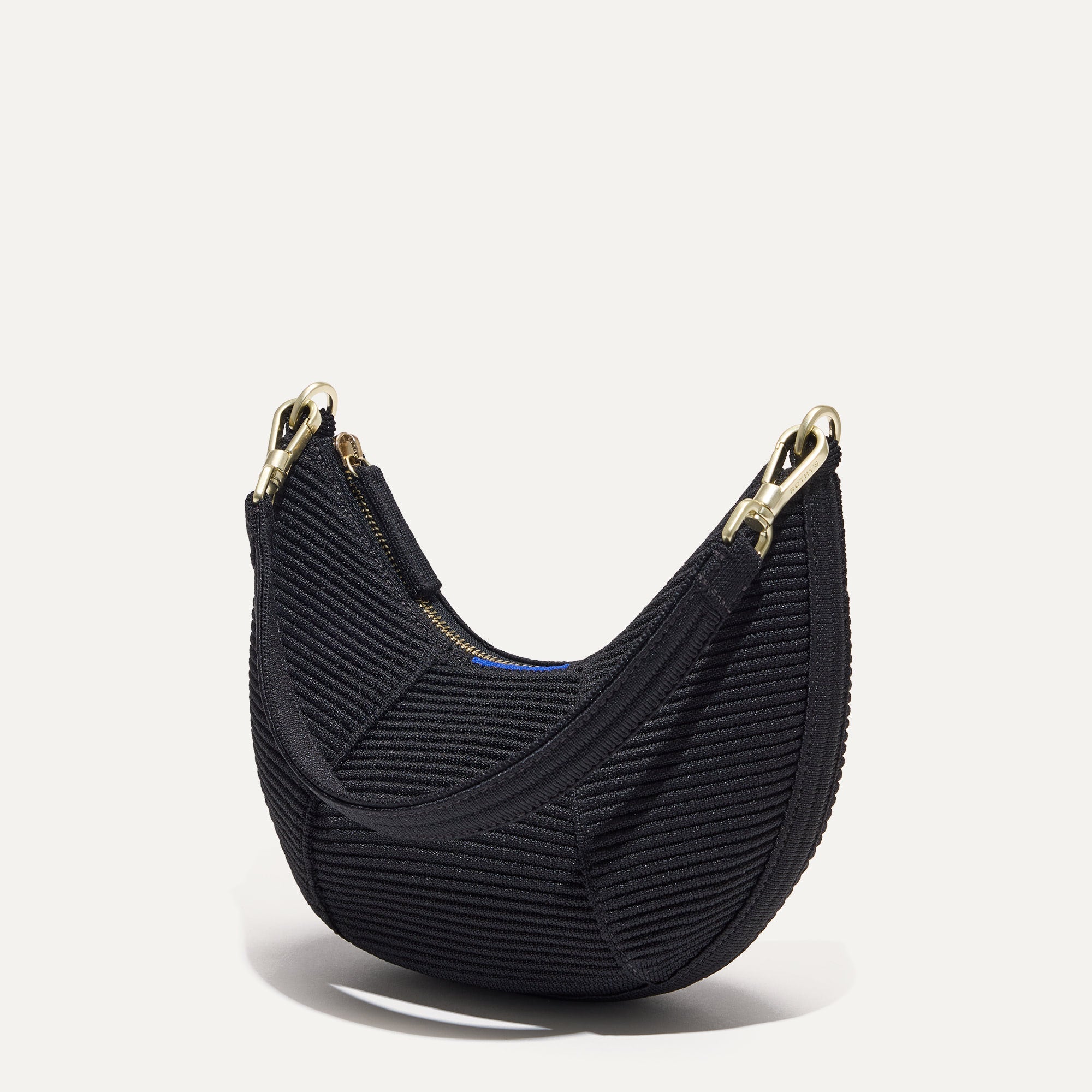 The Mini Crescent Bag - Black - Image 5