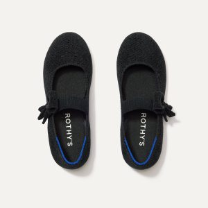 The Kids ReVelvet??? Tux Bow Mary Jane - ReVelvet??? Black